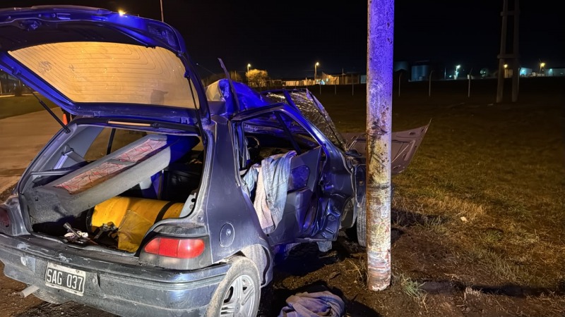 Fuerte accidente en la Ruta 226, cerca del cruce con Pellegrini